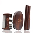 男性のためのひげ付きグルーミングキット - ヨーロッパのヴィンテージスタイルのw /Beard Comb、ベアードブラシ、ベアードバー - メンズベアードケアに焦点を当て、世界の男性をマスター