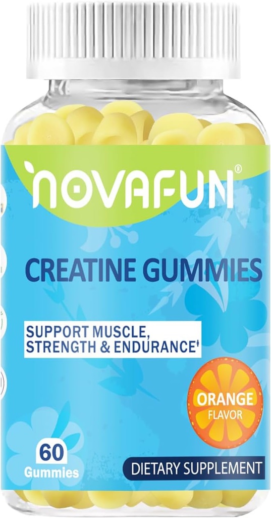 クレアチンの補足、筋肉強さ、持久力、ワークアウトの性能、ベジタリアン及びグルテンフリー、オレンジ味、60の計算のための1500mgクレアチンの一水化物