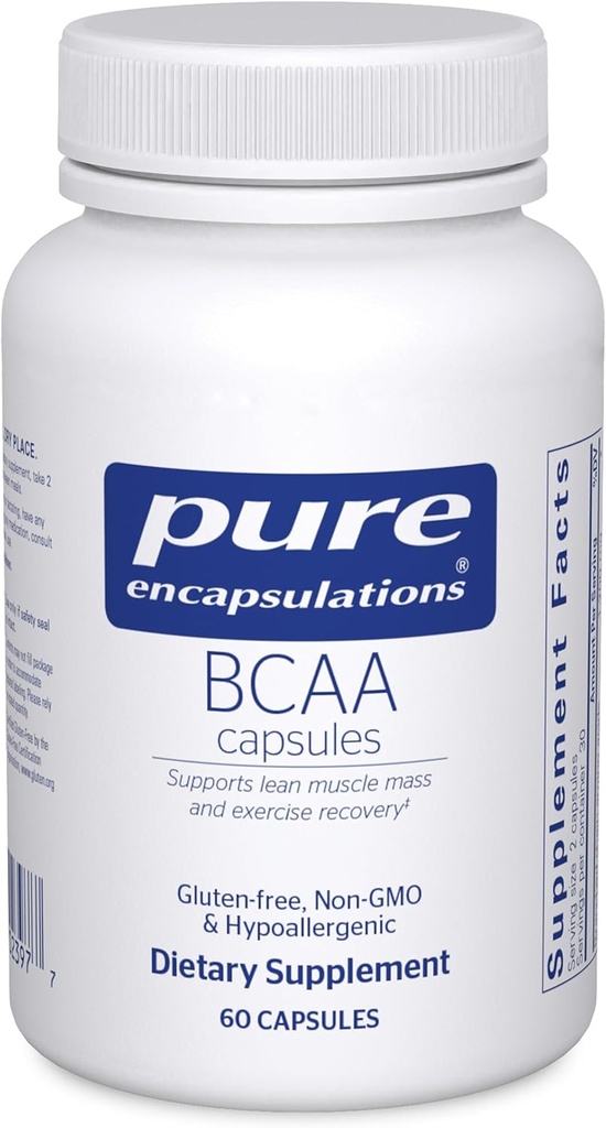 BCAAのカプセル化|運動中の筋肉機能を支えるハイポアレルゲンサプリメント* | 60カプセル