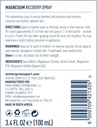 Wintergreen Magnesium Body Spray, 3.4 fl oz – Fast-Absorbing Recovery Mist for Pain Relief, Cramping, and Muscle Recovery, Non-Greasy Formula for Post-Exercise or Sports