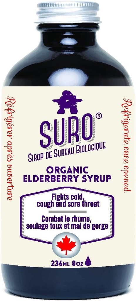 SUROエルダーベリーシロップ、236 ML
