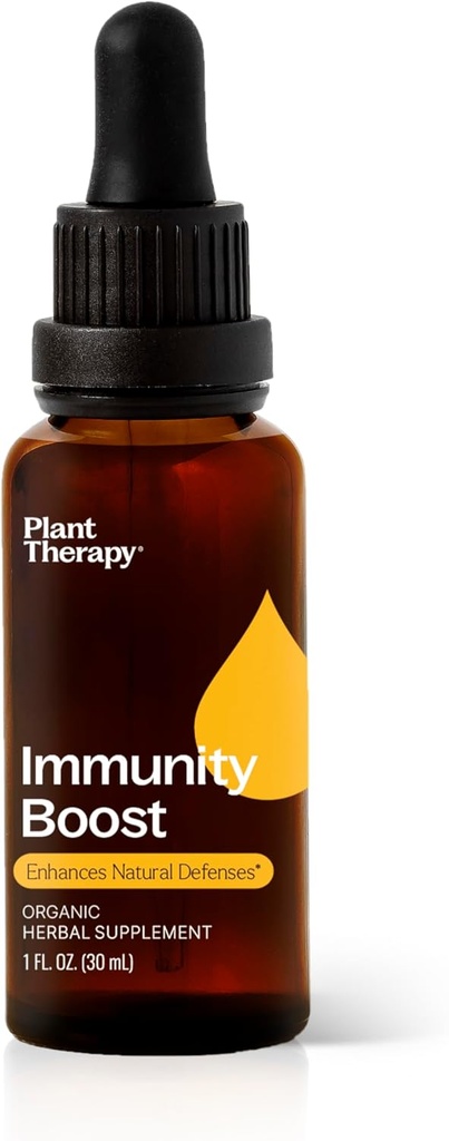 植物療法のEhcinacea、Elderberry及びレモン バルムのエキスが付いている有機性免除のブーストの耕作物30のmL (1のoz)、健康な免疫システム、季節的な脅威に対する自然な防衛を支えて下さい