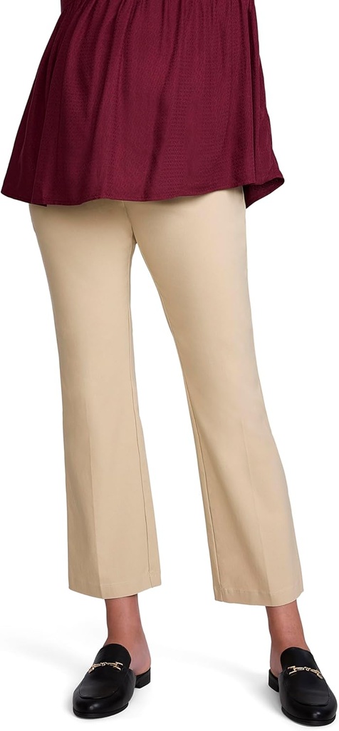 母性のマタニティ女性極度の伸張の秘密は仕事のための腹の足首のまっすぐな足の妊娠の服のズボンに合います