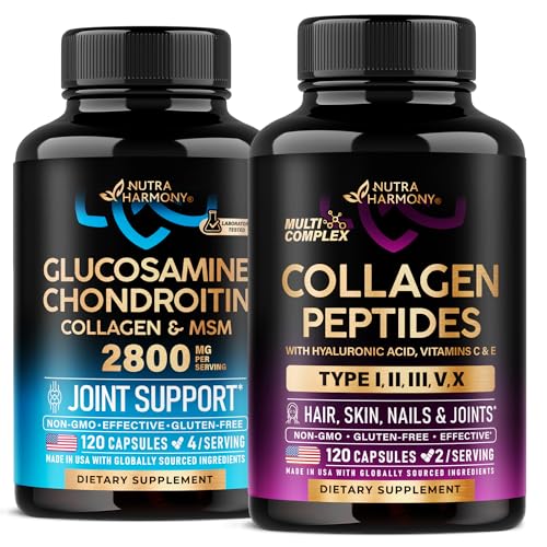 NUTRAHARMONYグルコサミンコンドロイチン&コラーゲンペプチドカプセル