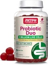 Jarrow Formulas® Probiotic Duo、3 Billion Live Cellsは、免疫の健康と消化器系サポート、60 Raspberry Flavor Probiotic Gummies、30 Day Supplyを補います