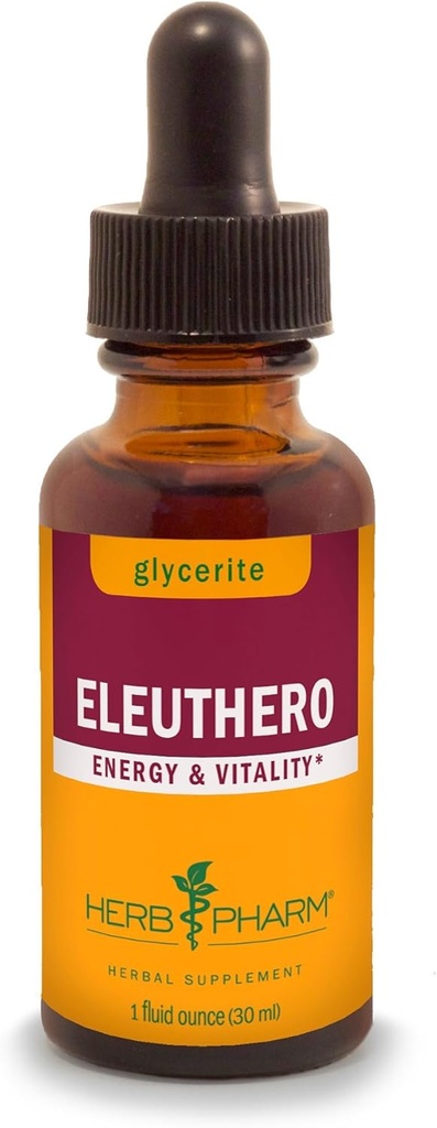 ハーブ Pharm の Eleuthero の根のエネルギーおよびスタミナ、アルコール・フリーのグリセライト、1 つの Fl Oz のための液体のグリセライト