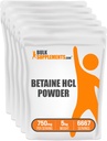 BulkSupplements.com Betaine HClパウダー - Betaine Hydrochlorideサプリメント、Betaineパウダー - Betaine 750mg、消化の健康サポート - グルテンフリー、5kg(11ポンド)