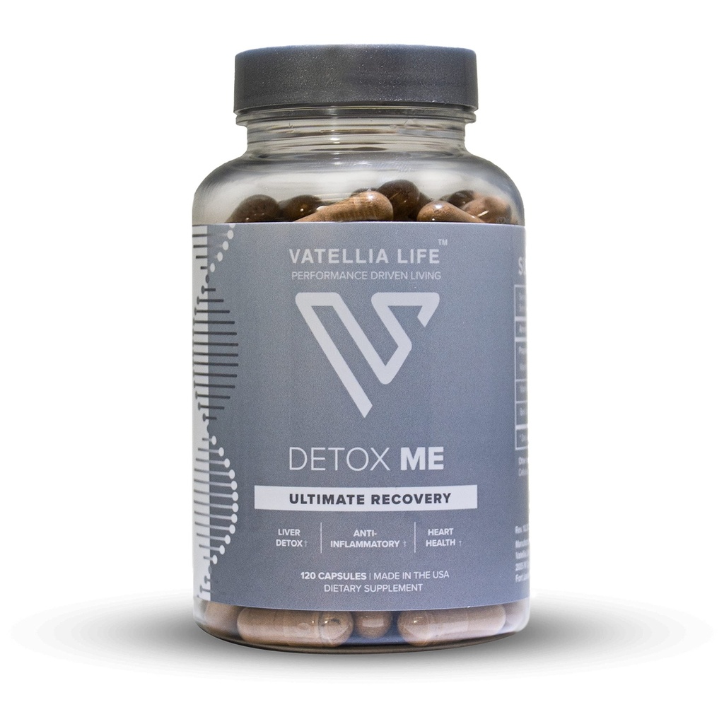 Detox MeからVatelliaの生命新しく-エネルギー硫酸塩の除去-サポート消化及び腸の健康-ビタミンK2 (MK-4)、プラスB12の葉酸塩- 60の日の供給-人のための補足- 120の計算