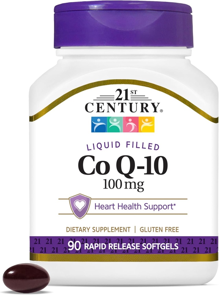 21st Century Co Q10 100 mg Softgels, 90 Count