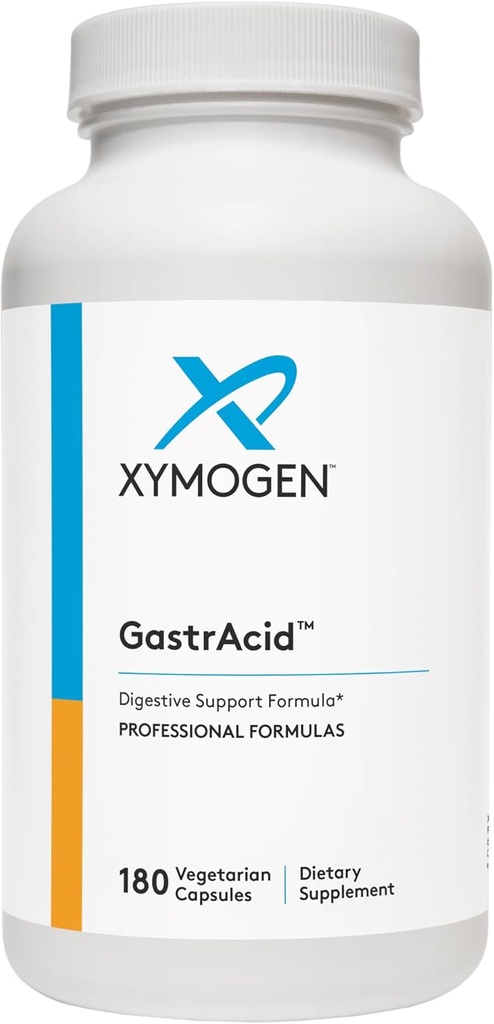 XYMOGENのGastrAcid -ペプシン、L-グルタミン酸+ Gentianの根の消化器、栄養素の吸収+健康な胃のpH - Gutの健康の補足(180のカプセル)を支えるのにDigestion、Nutrientの吸収+健康な胃のpH - Gtの健康の