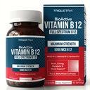 BioActiveビタミンB12 - 5000のmcgは、3つのBioActiveの形態B12プラスのMethylfolateのコファクタ-メチルB12、Adenosyl B12及びHydroxy B12を含んでいます サポート エネルギー、Metabolism及び気分 | ビーガン、非GMO (60のサービング)