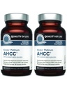 ライフAHCCキノコプラチナ750mg - プレミアム免疫サポートサプリメント - 2、60カウントボトルのパック