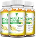 (3 パック) 9 に 1 ルンクレンジング&デトックスのためのムレイン ・ グミーズ, 余分な強度ムレイン リーフ エキス w/Quercetin, Bromelain, 呼吸のためのエルダーベリー & マーシュマロ, 免疫 & 消化器, ビーガン,180 カウント