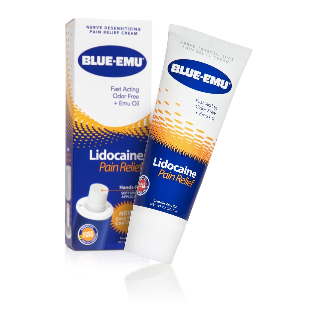 速いのためのBLUE-EMUのリドカインの痛みの軽減のクリーム、Numbingの救助、2.7 Oz、1のパック
