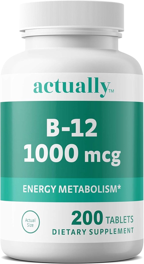 実際にビタミンB12 1000mcgは大人のための200ctエネルギーMetabolism、200Dayの供給、200の計算を錠剤にします