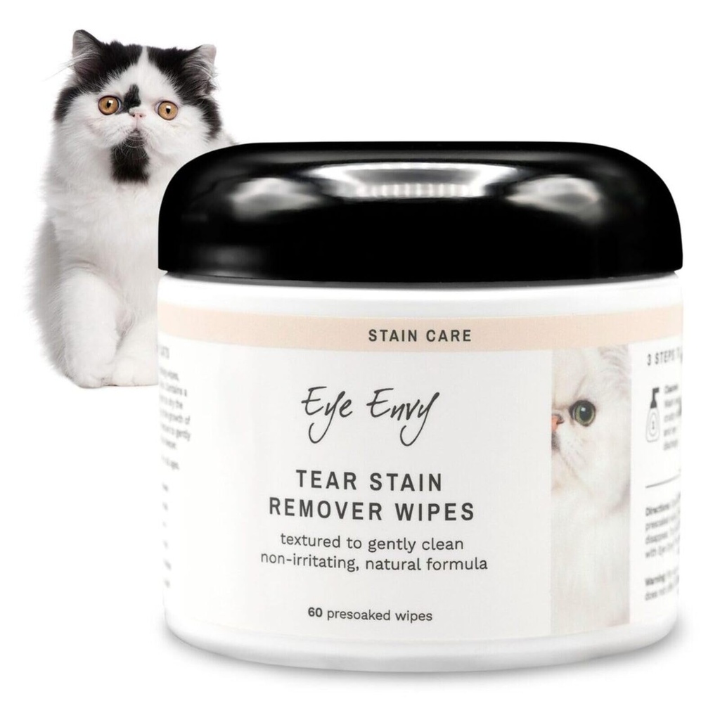 猫用のアイエンビーティーラーステインワイプ。 穏やかにきれいにするためにテクスチャー、汚れの原因を扱います。 100%ナチュラルフォーミュラ。 ペルシャとエキゾチックなブリーダー、ビート、グルーマーがおすすめです。 アメリカ製 60 猫の目ワイプ