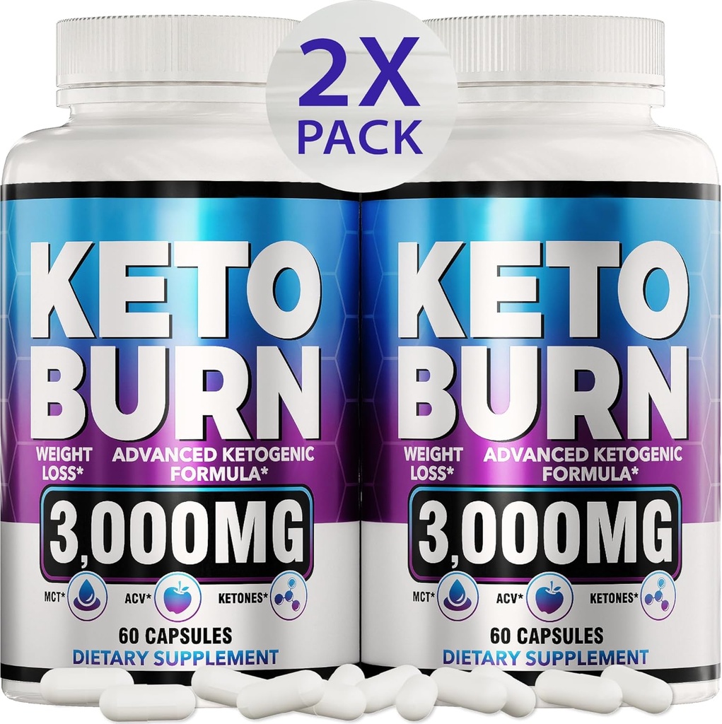 (2 Pack) Keto Diet Pills - Advanced Weight Loss - Keto Supplement for Women and Men - Apple Cider Vinegar - Keto ACV Gummies Gummy - Made in USA