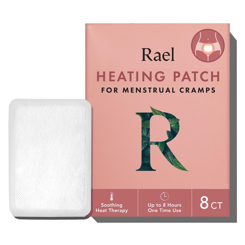 Raelの草の暖房パッチ、期間はすべての皮のタイプのための救助、熱療法、超薄い設計を、(8の計算)締めます