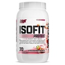 Nutrexの研究のIsoFitの乳蛋白質の粉の即刻された100%の乳蛋白質の隔離剤(30のサービングのパック)、イチゴ及びクリーム)