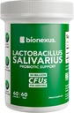 BionexusTM Lactobacillus Salivarius 栄養補助食品 - 60 カウント、30 億 CFU 経口プロバイオティクス サポート、経口および消化ウェルビーイング、免疫ブースト - 米国製、遅延リリース DRcaps®