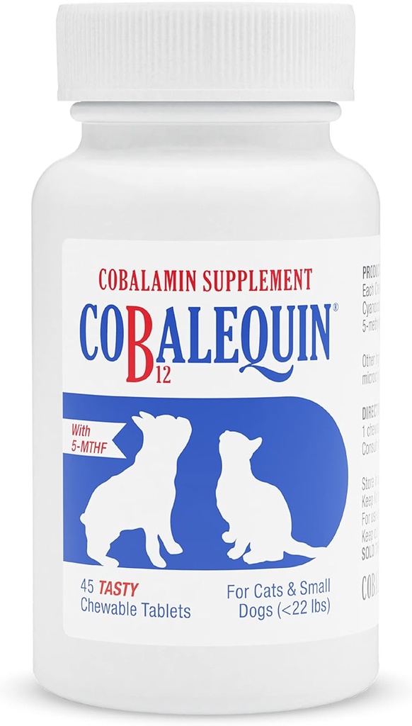 猫と小さな犬のためのNutramax Cobalequin B12サプリメント、45カウント(パッケージ1)