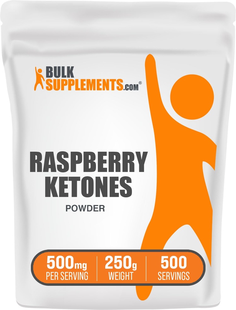 BulkSupplements.com ラズベリーケトンパウダー - ラズベリーケトンサプリメント、抗酸化物質 - エネルギーサポート、グルテンフリー、給餌あたりの500mg、250g(8.8オンス)(パッケージ1)