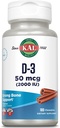KALのビタミンD3のChewables 50のmcgのCholecalciferol、砂糖の自由な、自然なシナモンの味D3のビタミン、免疫サポート及び骨の健康、100のサービング、100のChewables