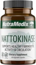 NutraMedix Nattokinase サプリメント - ナトキナーゼ 2000 FU パーサービング - 心の健康と健康的な循環をサポートするために処方 - グルテンフリー + 乳製品 (60 カプセル)