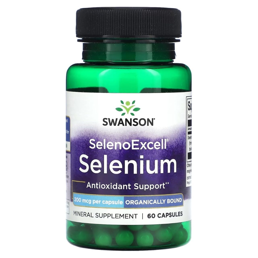 Swanson Selenoexcellのセレニウム200のmcg 60のカプセル
