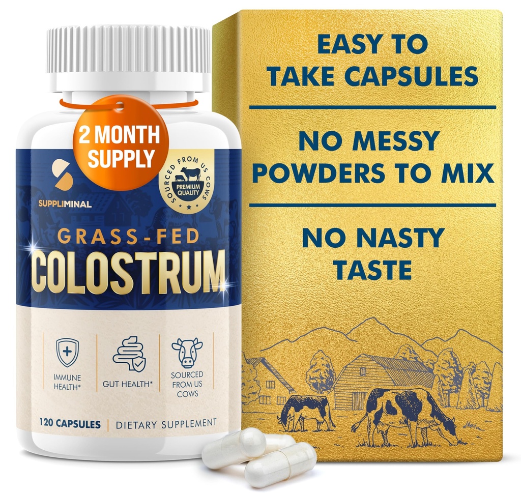 Colostrumの補足2か月の供給、草の餌の牛牛牛のColostrum、Colostrumの粉のカプセル