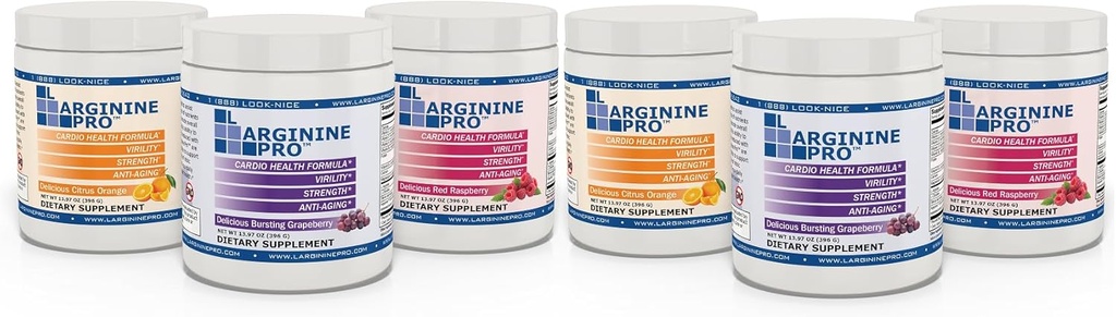 L-ARGININE PRO | 5,500mg L-Arginine Plus L-Citrulline 1,100mg ラズベリー, オレンジ&グレープパウダードリンクミックス増加ニトリオキサイド生産のためのサプリメント