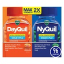 Vicks DayQuil&NyQuil Ultra濃縮リキキャップコパック、コールド&インフルエンザ医薬品、頭痛、フィーバー、痛み、痛み、および咳、96ctの強力なマルチ症状と夜間の救済