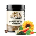 TERRA ORIGINスーパーフードグリーンブレンド免疫と消化器系サポート | オーガニック野菜サプリメント チュメリック、ミルクアザミ、グリーンティー、クロレラ | 非GMO、グルテンフリー、ビーガン | コーヒー | 30 サービング
