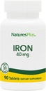 NaturesPlus Iron - 40 mg, 90 Tablets - Vegetarian, Gluten Free - 45 Servings