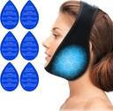 ZNÖCUETÖDのWisdomの歯の取り外しの歯痛の痛みの軽減、TMJ、顔の経口手術のための顎の氷、6再使用可能な熱い冷たいゲルのパックが付いている歯科インプラント