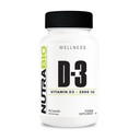 NutraBioビタミンD(2000 IU)、免疫サポート - 90野菜カプセル