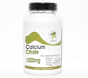 カルシウムのクエン酸塩1000mg   100のカプセル-添加物無し Naturetitionの補足