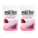 NaturesPlus SPIRU-TEIN、いちご - 1.2ポンド、2のパック - 植物ベースのタンパク質シェイク - 非GMO、ベジタリアン、グルテンフリー - 32 Totalサービング