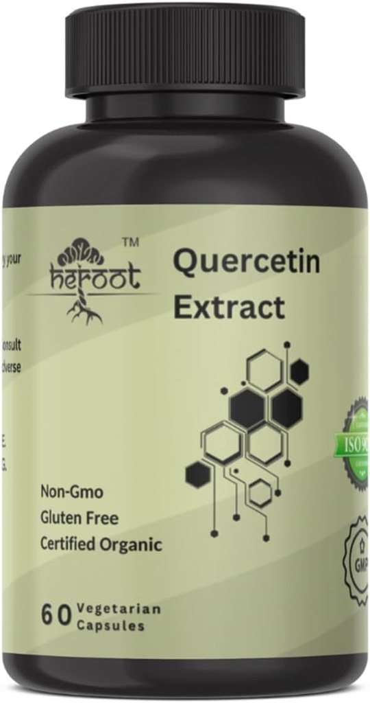 Quercetinのエキスのカプセル非GMOのグルテンフリーのベジタリアン サポート全面的な健康の強さエネルギー(60のカプセル)