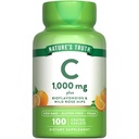 Nature's Truth Vitamin C Bioflavonoids & Rose HIPS | 1000mg | 100 Caplets | ビーガン、非GMOおよびグルテンフリーサプリメント