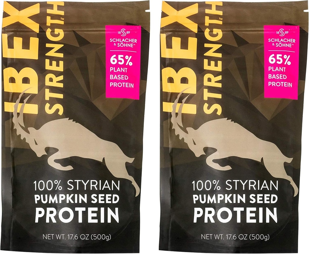 Schlacher&Söhne Styrian Pumpkin Seed Protein Powder:100%Pure、植物タンパク質、非GMO、グルテンフリー、ビーガン、無添加、ブーストの免疫システム、オーストリア製(2パック)