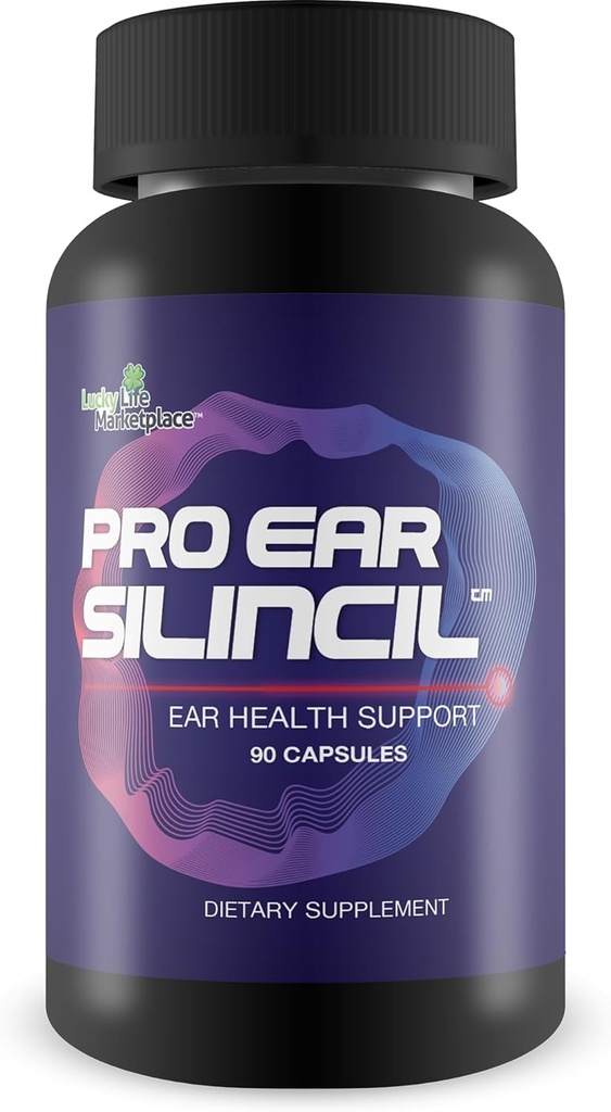 Pro Ear Silincil - 耳の健康と補聴器の健康サポート - 耳のリングとバズリングを削減するのに役立ちます - サポート減衰&改善血流 - 最適な補聴器を促進 - ターメリック、ビタミンC、ニンニク