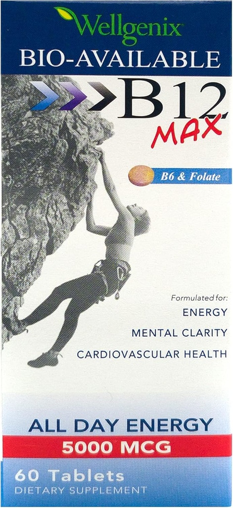 Wellgenix の高吸収のための Bio-Available の基質 B12 B6 Folate のビタミン-栄養物の Multivitamin の補足(60 の ct) 1 のパック