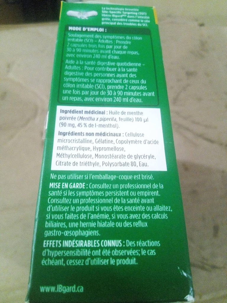 IBgard毎日の腸の健康サポート栄養補助食品、96カプセル(パッケージ5月Vary)