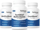 人のためのFairhaven健康FertilAid、MotilityBoost、およびCountboostのコンボ 男性のための豊饒の補足 彼のための概念の男性の豊饒の補足