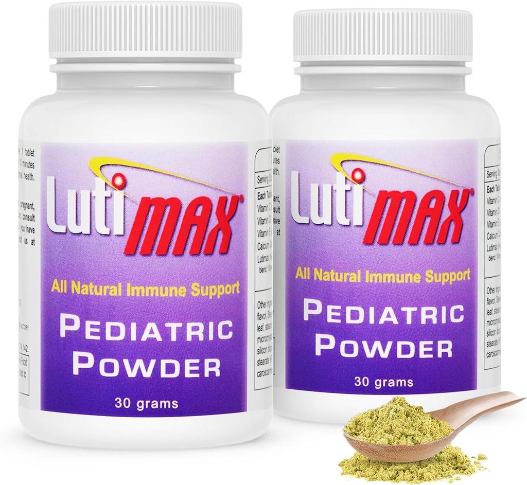 Lutimax小児科パウダーブレインは、子供のためのLuteolin&Rutinとサプリメント - 記憶、焦点、筋肉&免疫サポートブレインサプリメント - 向知性抗酸化剤 - 200サービング
