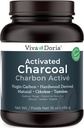 Viva Doria Virgin Activated Charcoal Powder, Hardwood Derived, Food Grade, 16 Oz (1 Pound)