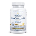 Nordic Naturals ProOmega-D、レモンフレーバー - 60 ソフトジェル - 1280 mg Omega-3 + 1000 IU D3 - 高周波魚油 - EPA&DHA - 脳、目、心、免疫の健康 - Non-GMO - 30 サービング