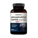 サービングごとの超強さのPhosphatidylserineの補足500mg、240のカプセル 大豆の自由、ヒマワリルシチンから派生–サポート認知の健康および頭脳機能–非GMO