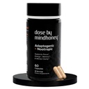MINDHONEY | DOSE 60 カウント、プレミアムオールインワン向知性脳サプリメント | フォーカス、気分、エネルギー、記憶 | 機能的なキノコ&適応剤 - ライオンズ・マネ、アシュワガンダ、L-テアニン、バコパ、ビタミン